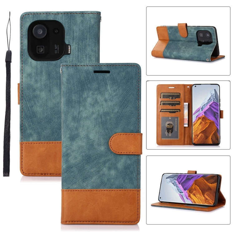 For Xiaomi Mi 11 Pro Splicing Leather Phone Case