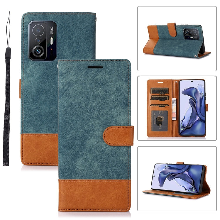 For Xiaomi 11T Splicing Leather Phone Case