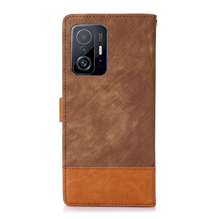 For Xiaomi 11T Splicing Leather Phone Case