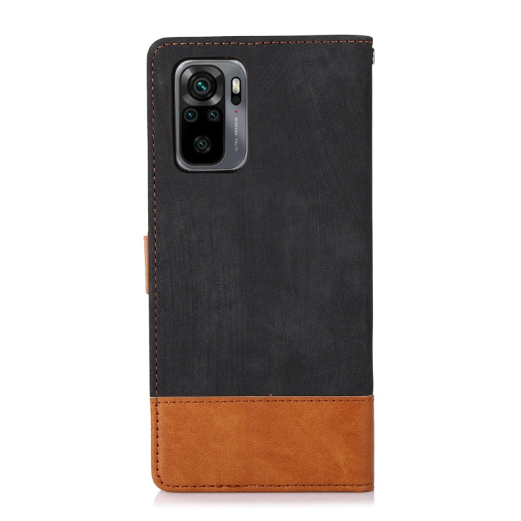 For Xiaomi Redmi 10 Splicing Leather Phone Case