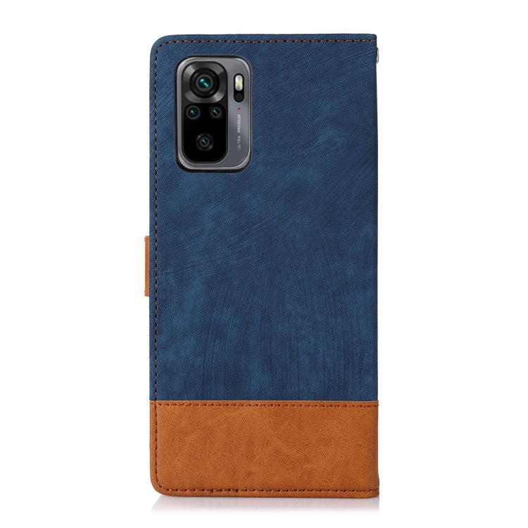 For Xiaomi Redmi 10 Splicing Leather Phone Case