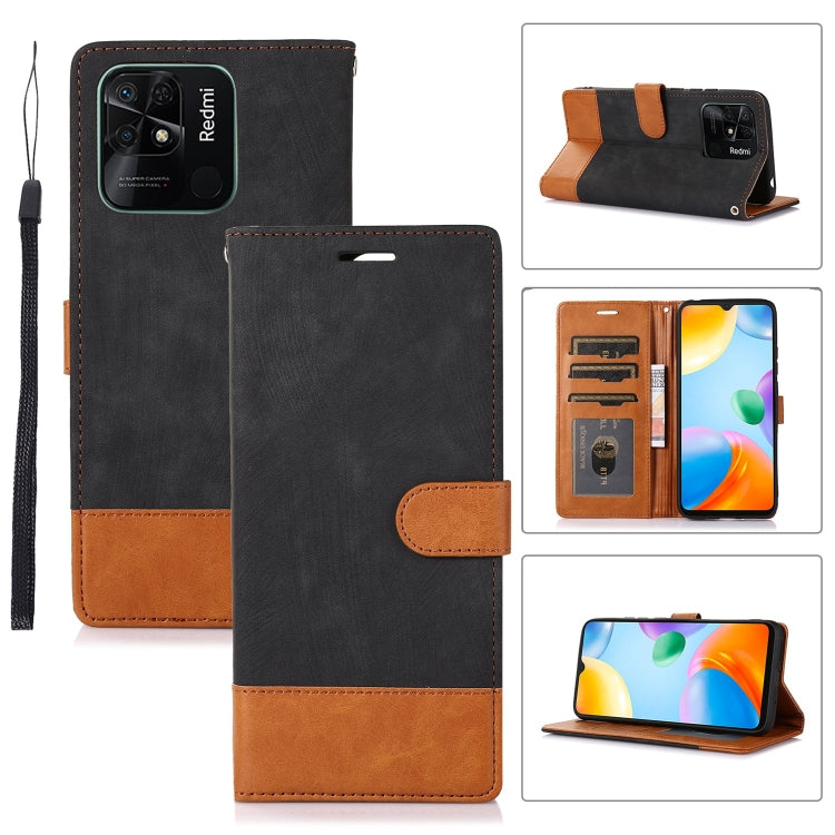 For Xiaomi Redmi 10 India Splicing Leather Phone Case