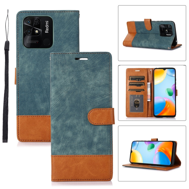 For Xiaomi Redmi 10 India Splicing Leather Phone Case