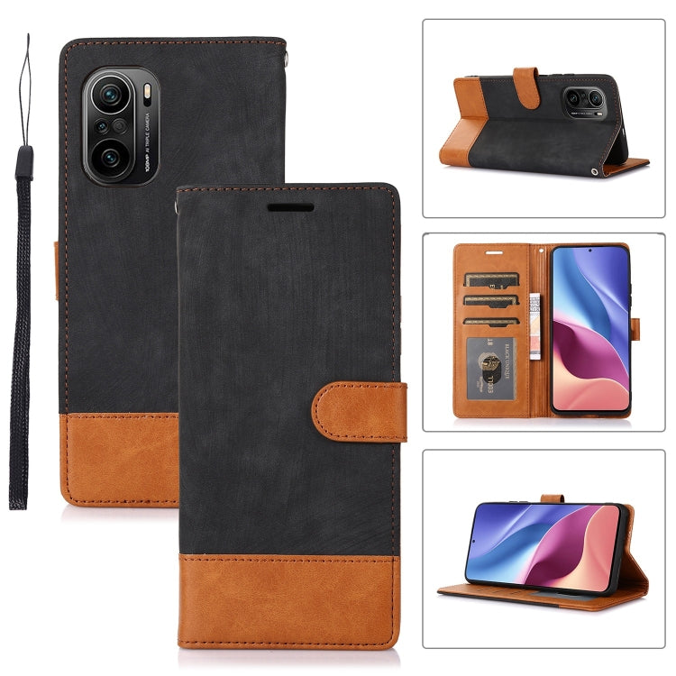 For Xiaomi Redmi K40 / K40 Pro Splicing Leather Phone Case