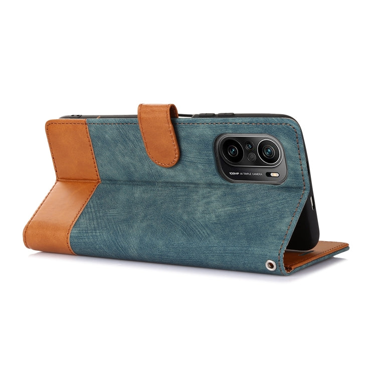 For Xiaomi Redmi K40 / K40 Pro Splicing Leather Phone Case