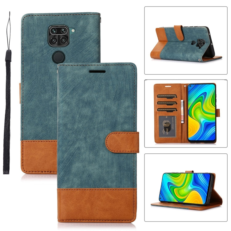 For Xiaomi Redmi Note 9 4G Splicing Leather Phone Case