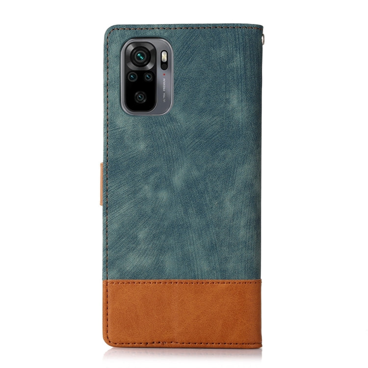 For Xiaomi Redmi Note 10 4G Splicing Leather Phone Case