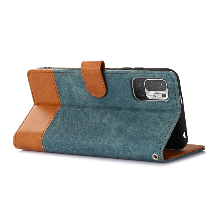 For Xiaomi Redmi Note 10 5G Splicing Leather Phone Case