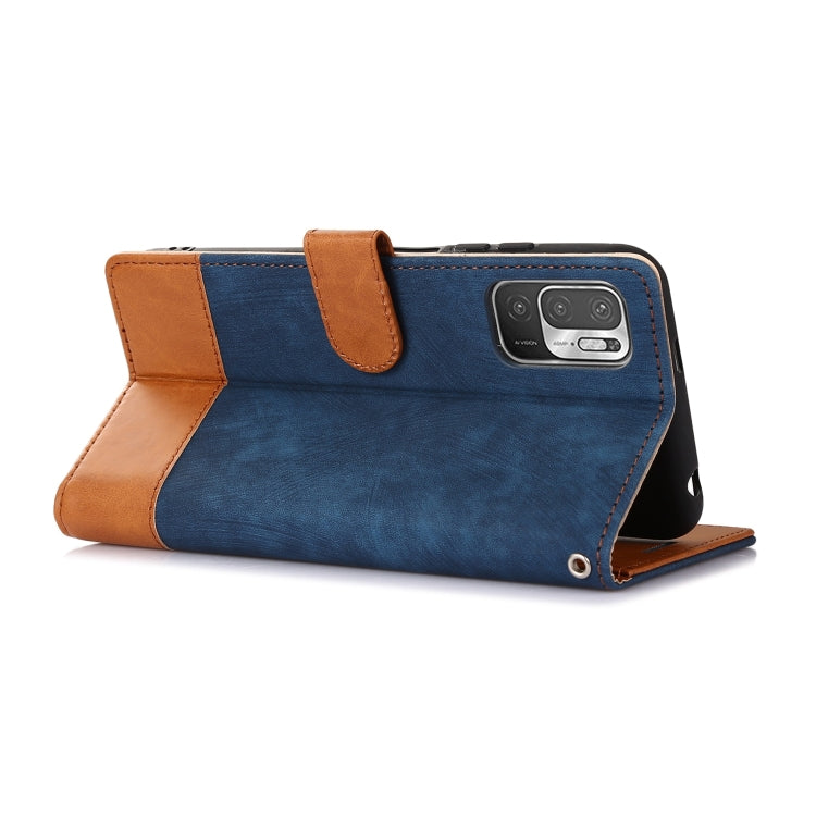 For Xiaomi Redmi Note 10 5G Splicing Leather Phone Case