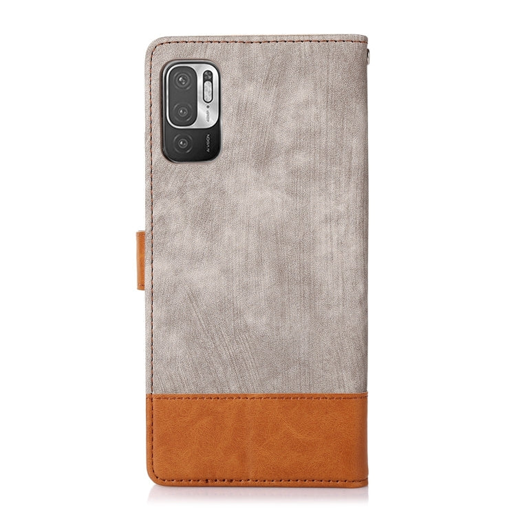 For Xiaomi Redmi Note 10 5G Splicing Leather Phone Case