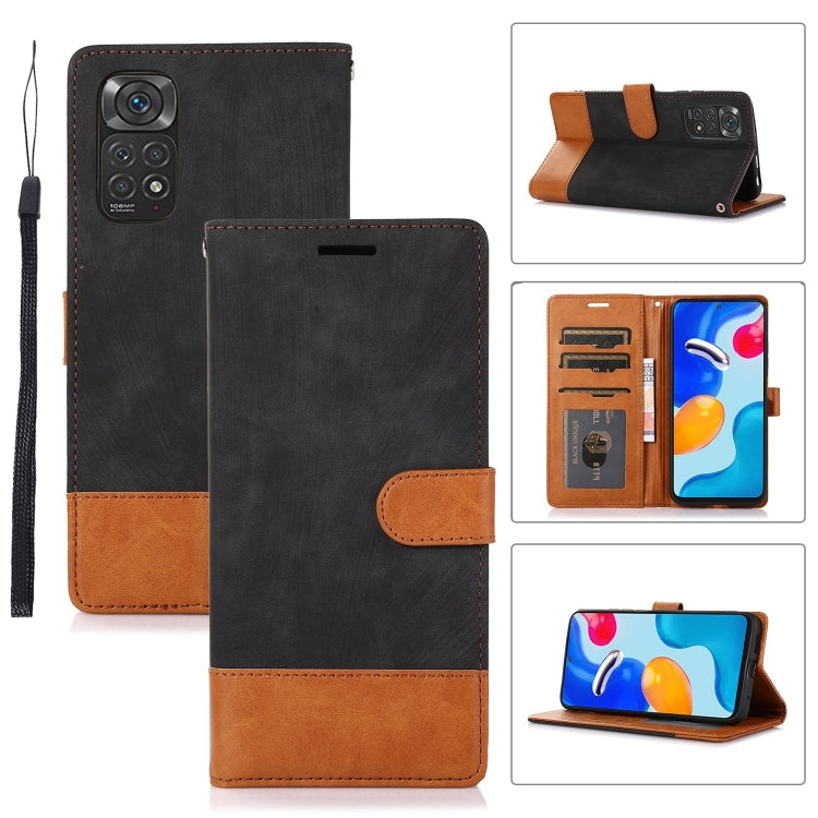 For Xiaomi Redmi Note 11 4G / 11s Splicing Leather Phone Case