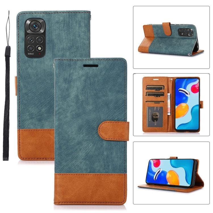 For Xiaomi Redmi Note 11 4G / 11s Splicing Leather Phone Case