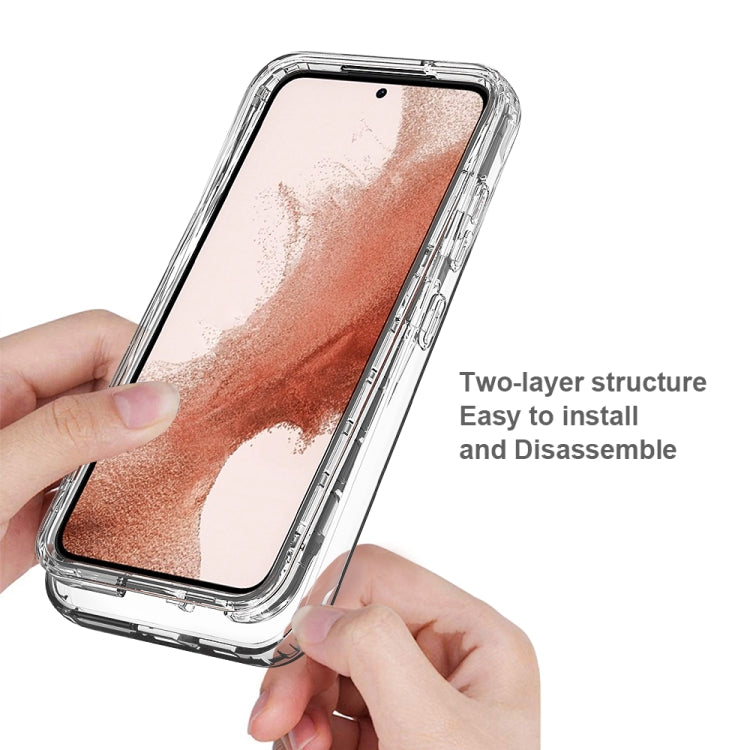 For Samsung Galaxy S23+ 5G Integrated Transparent Gradient Color TPU + PC + PET Protective Phone Case