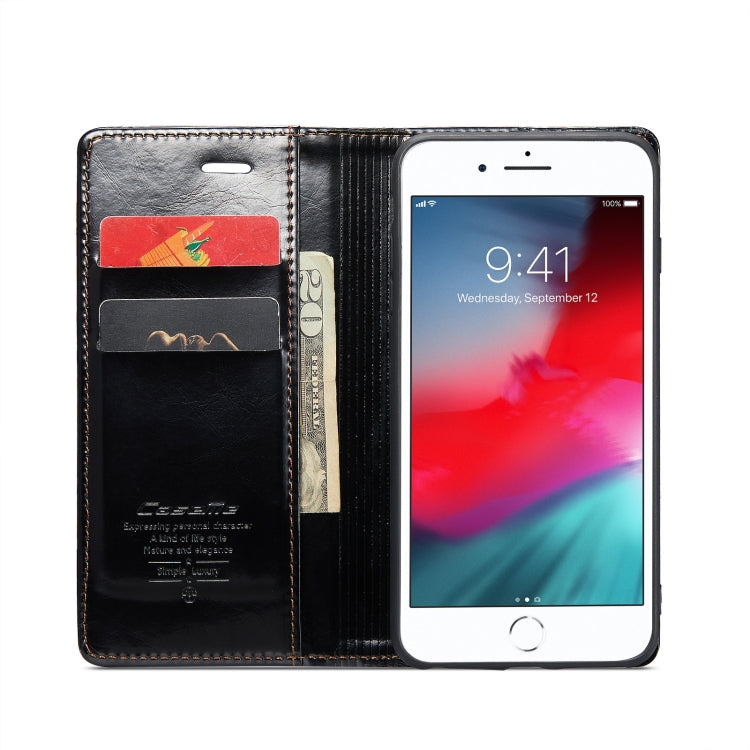 For iPhone 6 Plus/7 Plus/8 Plus CaseMe 003 Crazy Horse Texture Leather Phone Case