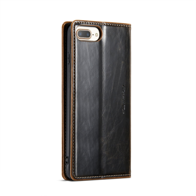 For iPhone 6 Plus/7 Plus/8 Plus CaseMe 003 Crazy Horse Texture Leather Phone Case