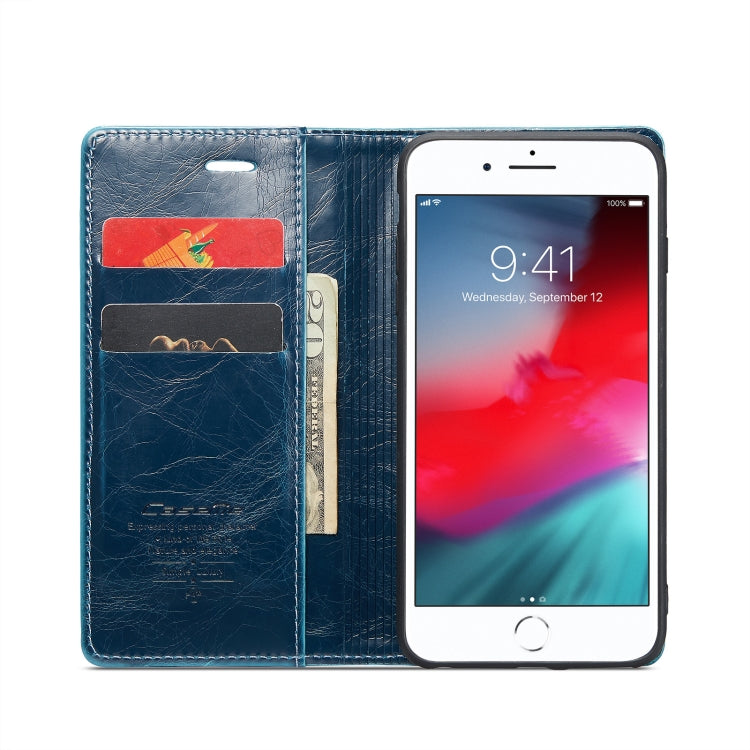 For iPhone 6 Plus/7 Plus/8 Plus CaseMe 003 Crazy Horse Texture Leather Phone Case
