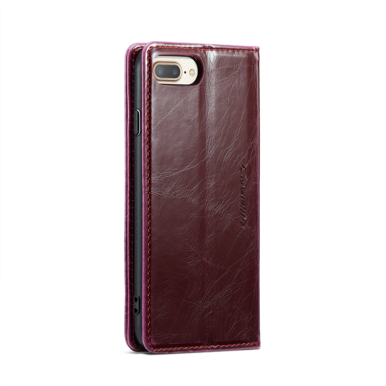 For iPhone 6 Plus/7 Plus/8 Plus CaseMe 003 Crazy Horse Texture Leather Phone Case