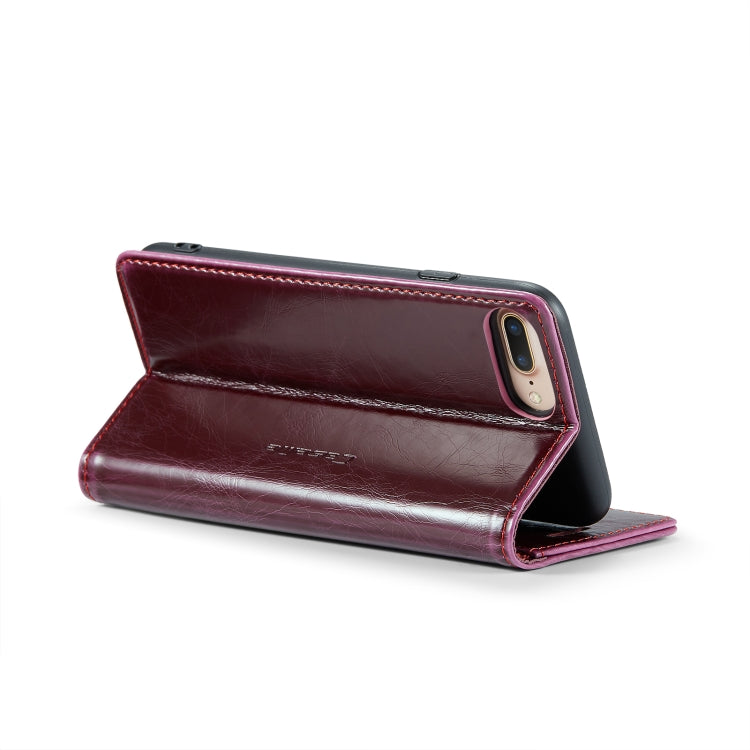 For iPhone 6 Plus/7 Plus/8 Plus CaseMe 003 Crazy Horse Texture Leather Phone Case