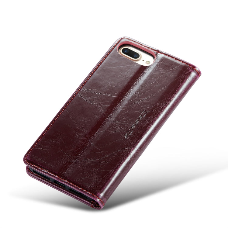 For iPhone 6 Plus/7 Plus/8 Plus CaseMe 003 Crazy Horse Texture Leather Phone Case