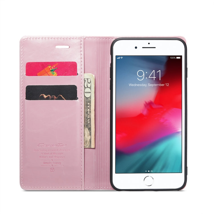 For iPhone 6 Plus/7 Plus/8 Plus CaseMe 003 Crazy Horse Texture Leather Phone Case