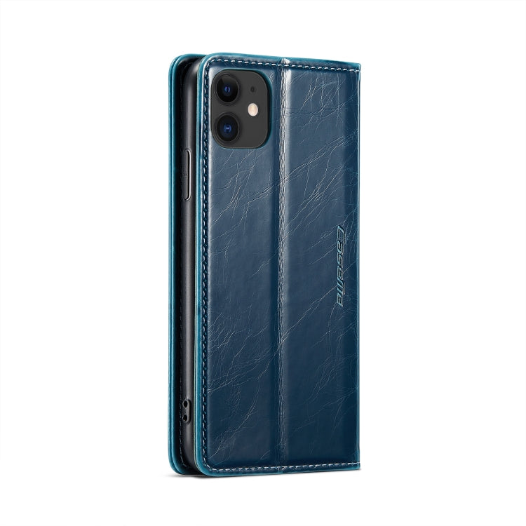 For iPhone 11 CaseMe 003 Crazy Horse Texture Leather Phone Case
