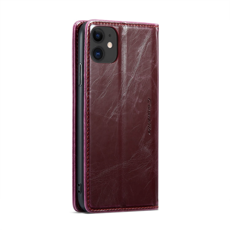 For iPhone 11 CaseMe 003 Crazy Horse Texture Leather Phone Case