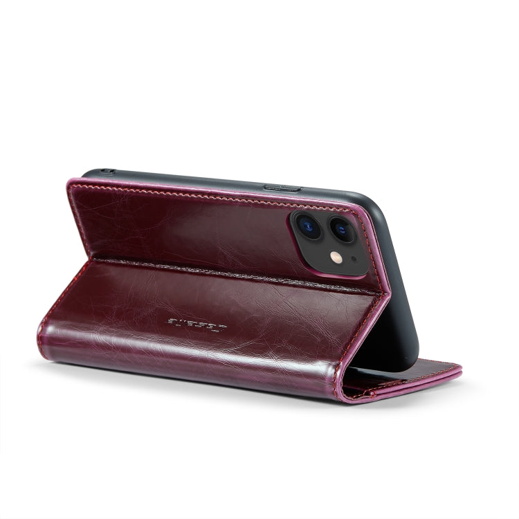 For iPhone 11 CaseMe 003 Crazy Horse Texture Leather Phone Case
