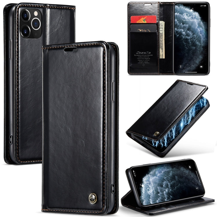 For iPhone 11 Pro CaseMe 003 Crazy Horse Texture Leather Phone Case