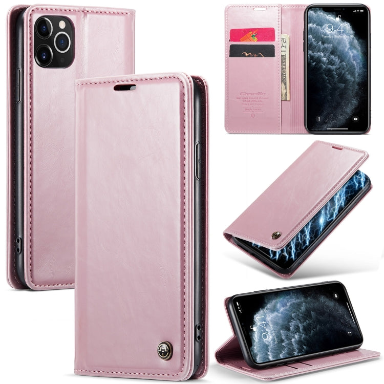 For iPhone 11 Pro CaseMe 003 Crazy Horse Texture Leather Phone Case