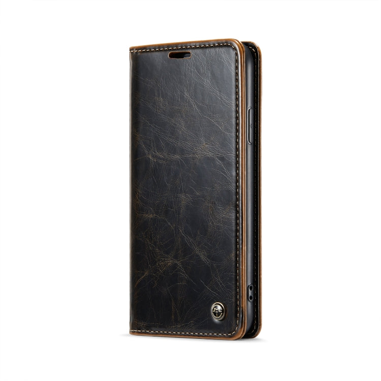 For iPhone 11 Pro Max CaseMe 003 Crazy Horse Texture Leather Phone Case