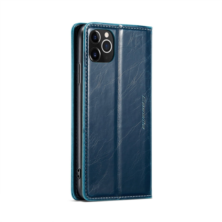 For iPhone 11 Pro Max CaseMe 003 Crazy Horse Texture Leather Phone Case
