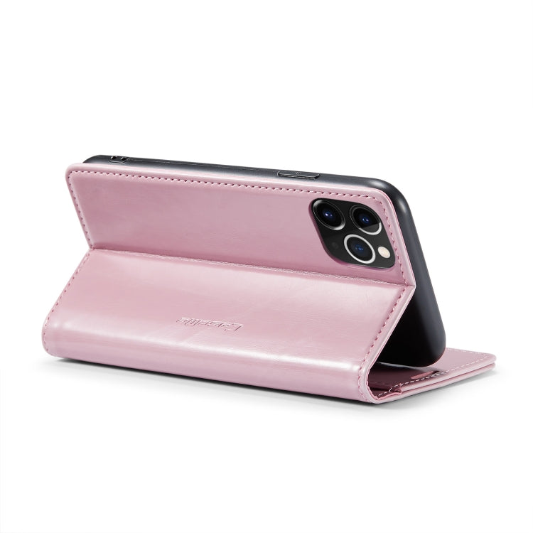 For iPhone 11 Pro Max CaseMe 003 Crazy Horse Texture Leather Phone Case