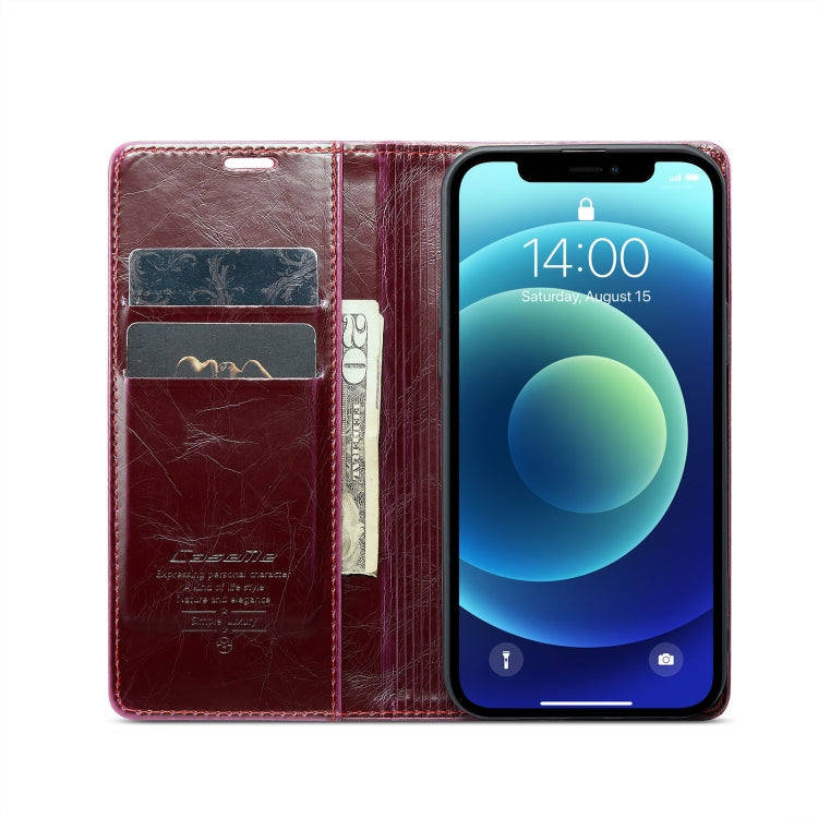 For iPhone 12 mini CaseMe 003 Crazy Horse Texture Leather Phone Case