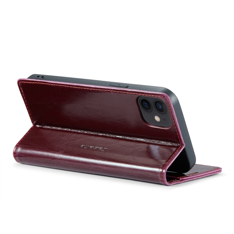 For iPhone 12 mini CaseMe 003 Crazy Horse Texture Leather Phone Case