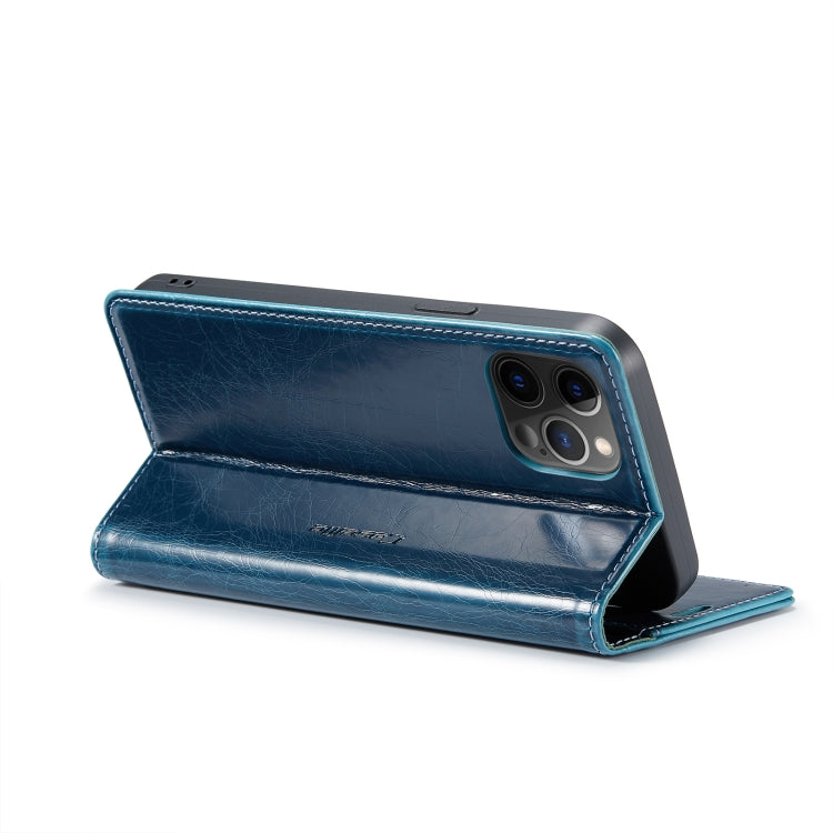 For iPhone 12 Pro CaseMe 003 Crazy Horse Texture Leather Phone Case