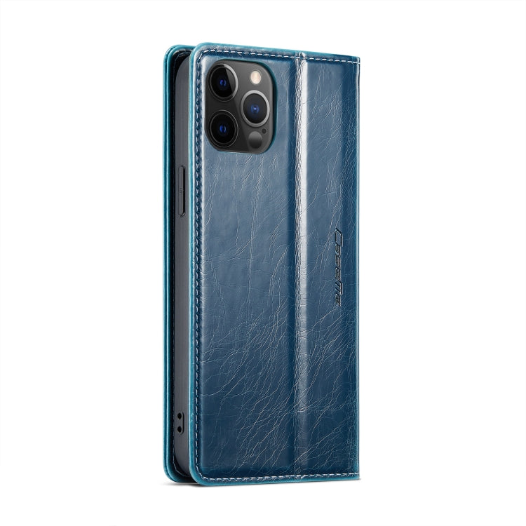 For iPhone 12 Pro Max CaseMe 003 Crazy Horse Texture Leather Phone Case