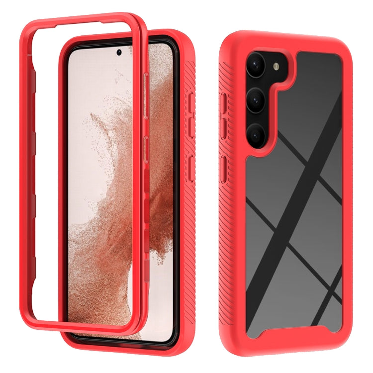 For Samsung Galaxy S23+ 5G Two-layer Integrated Transparent TPU + PC Protective Phone Case