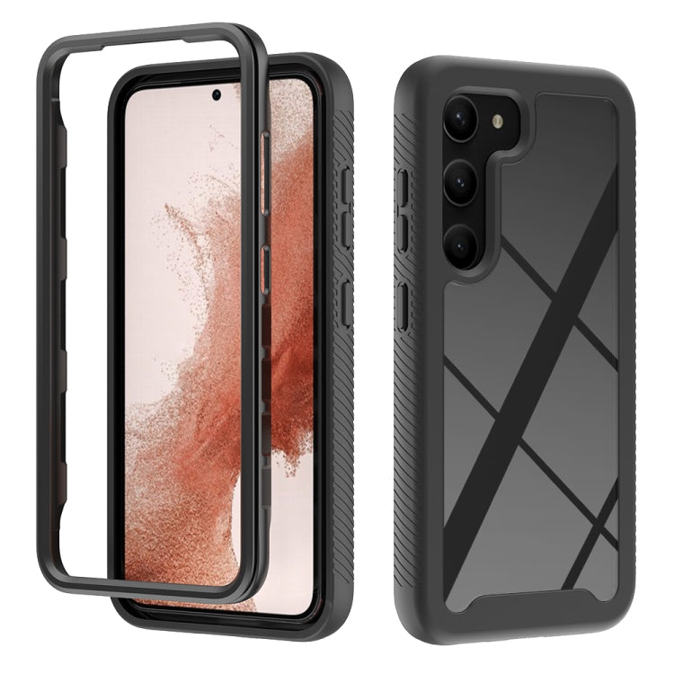 For Samsung Galaxy S23 5G Two-layer Integrated Transparent TPU + PC Protective Phone Case