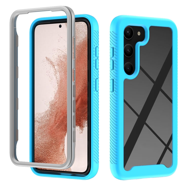 For Samsung Galaxy S23 5G Two-layer Integrated Transparent TPU + PC Protective Phone Case