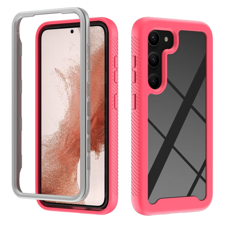 For Samsung Galaxy S23 5G Two-layer Integrated Transparent TPU + PC Protective Phone Case