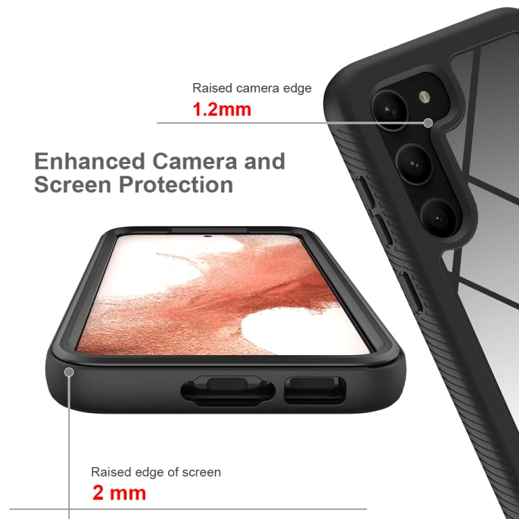 For Samsung Galaxy S23 5G Two-layer Integrated Transparent TPU + PC Protective Phone Case