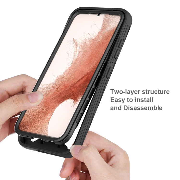 For Samsung Galaxy S23 5G Two-layer Integrated Transparent TPU + PC Protective Phone Case