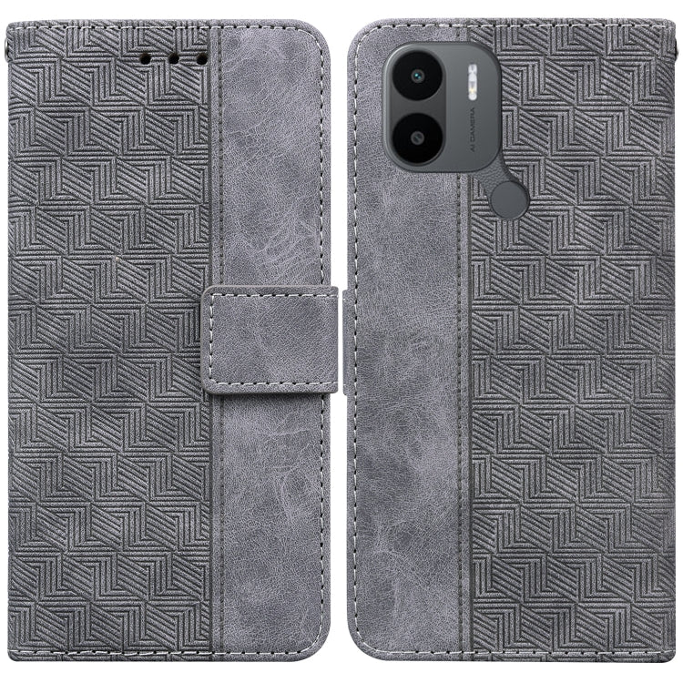 For Xiaomi Redmi A1+ Geometric Embossed Flip Leather Phone Case