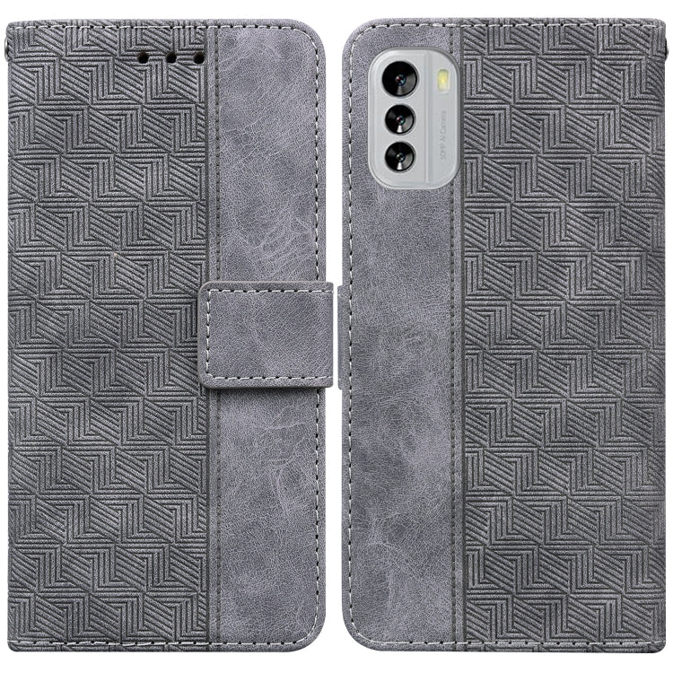 For Nokia G60 Geometric Embossed Flip Leather Phone Case