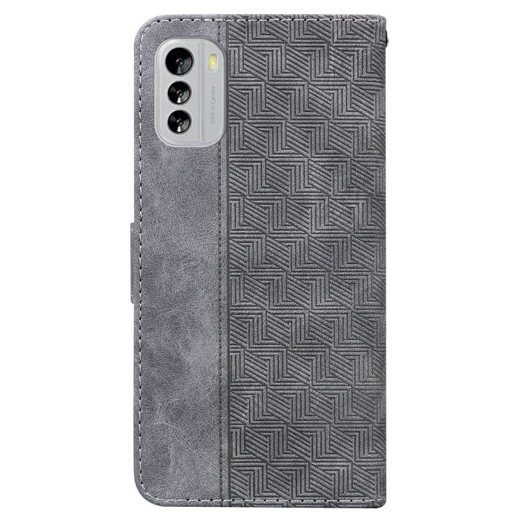 For Nokia G60 Geometric Embossed Flip Leather Phone Case