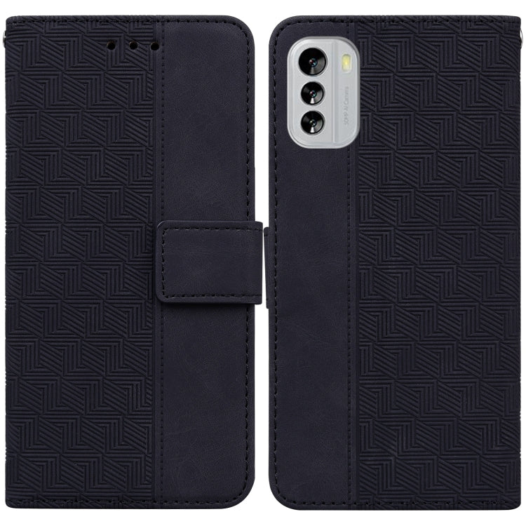 For Nokia G60 Geometric Embossed Flip Leather Phone Case
