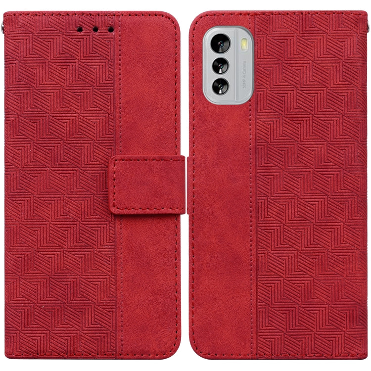 For Nokia G60 Geometric Embossed Flip Leather Phone Case