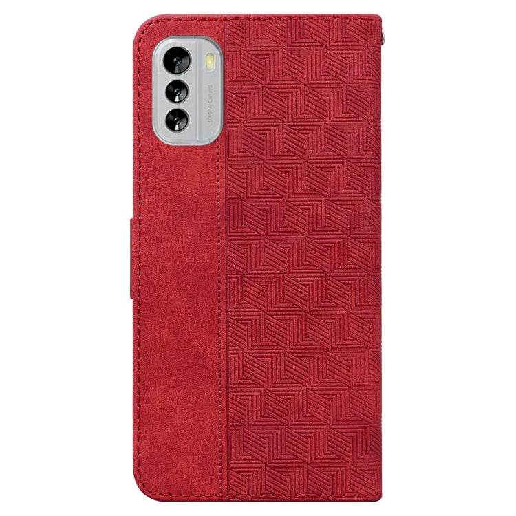 For Nokia G60 Geometric Embossed Flip Leather Phone Case