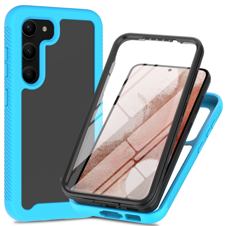For Samsung Galaxy S23+ 5G Two-layer Integrated Transparent TPU + PC + PET Protective Phone Case
