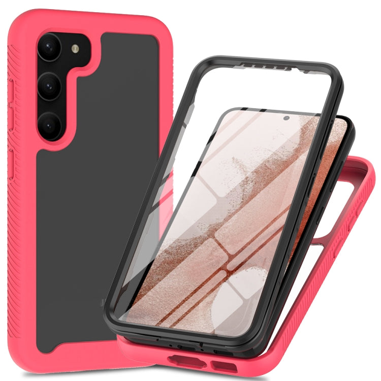 For Samsung Galaxy S23+ 5G Two-layer Integrated Transparent TPU + PC + PET Protective Phone Case